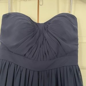 Navy chiffon convertible Jenny Yoo bridesmaid dress